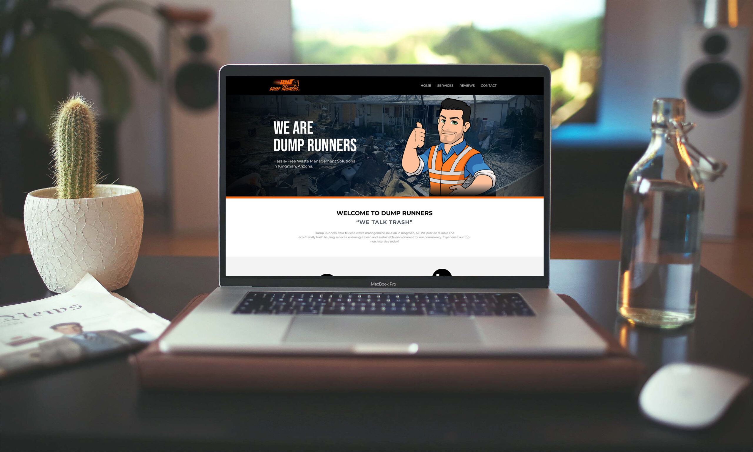 Dump Runners Website mockup