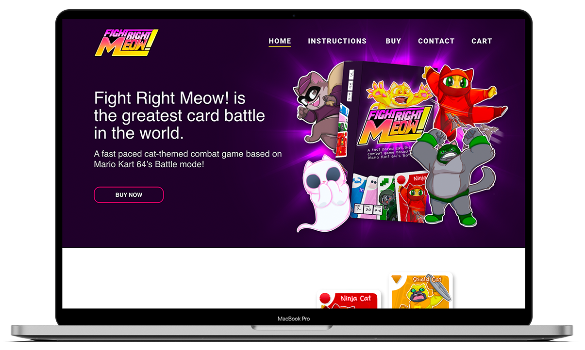 Fight Right Meow! mockup