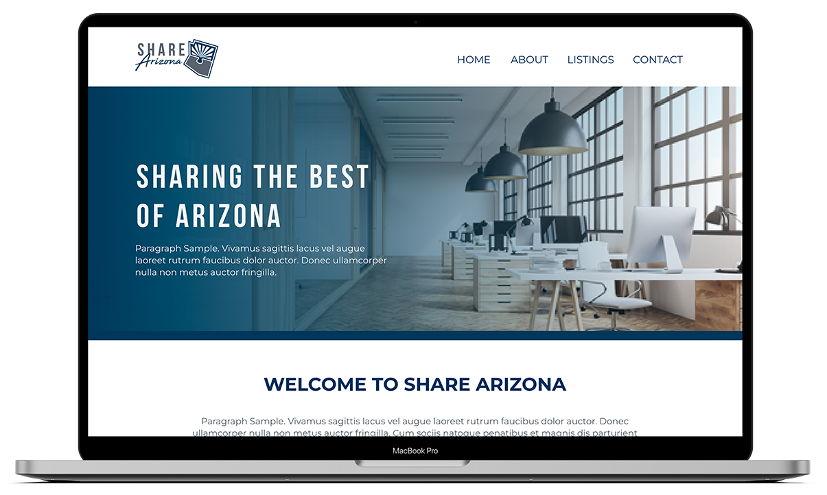 ShareArizona site mockup